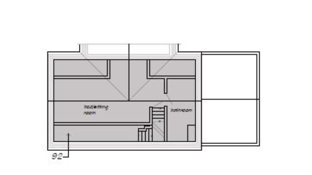 Lot: 107 - FREEHOLD PROPERTY ARRANGED AS A HOUSE OF MULTIPLE OCCUPATION - Proposed Attic and Roof Plan